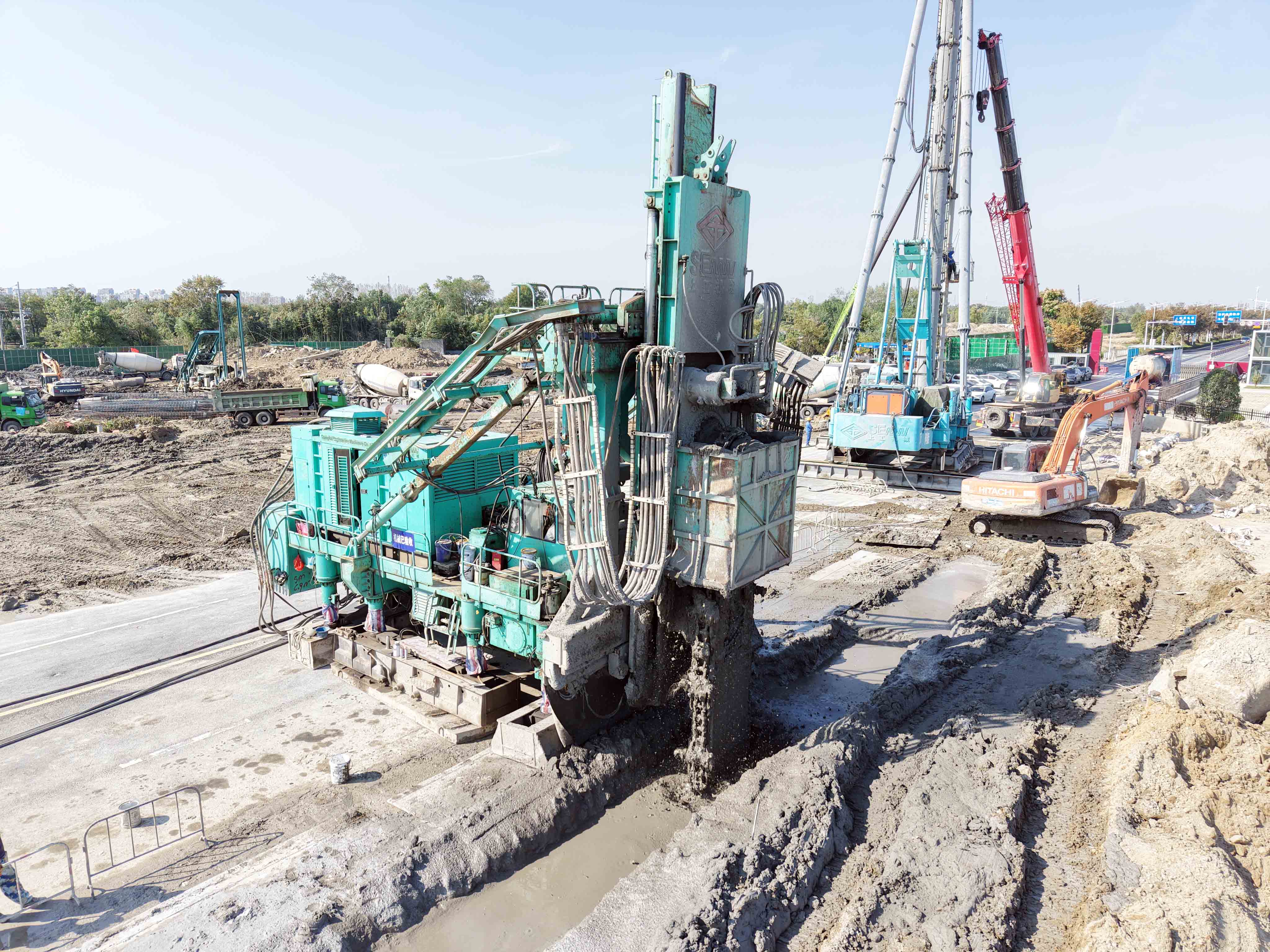 扬州东站高铁枢纽建设加速推进 TRD工法助力区域一体化-三星领航机械有限公司(图4)