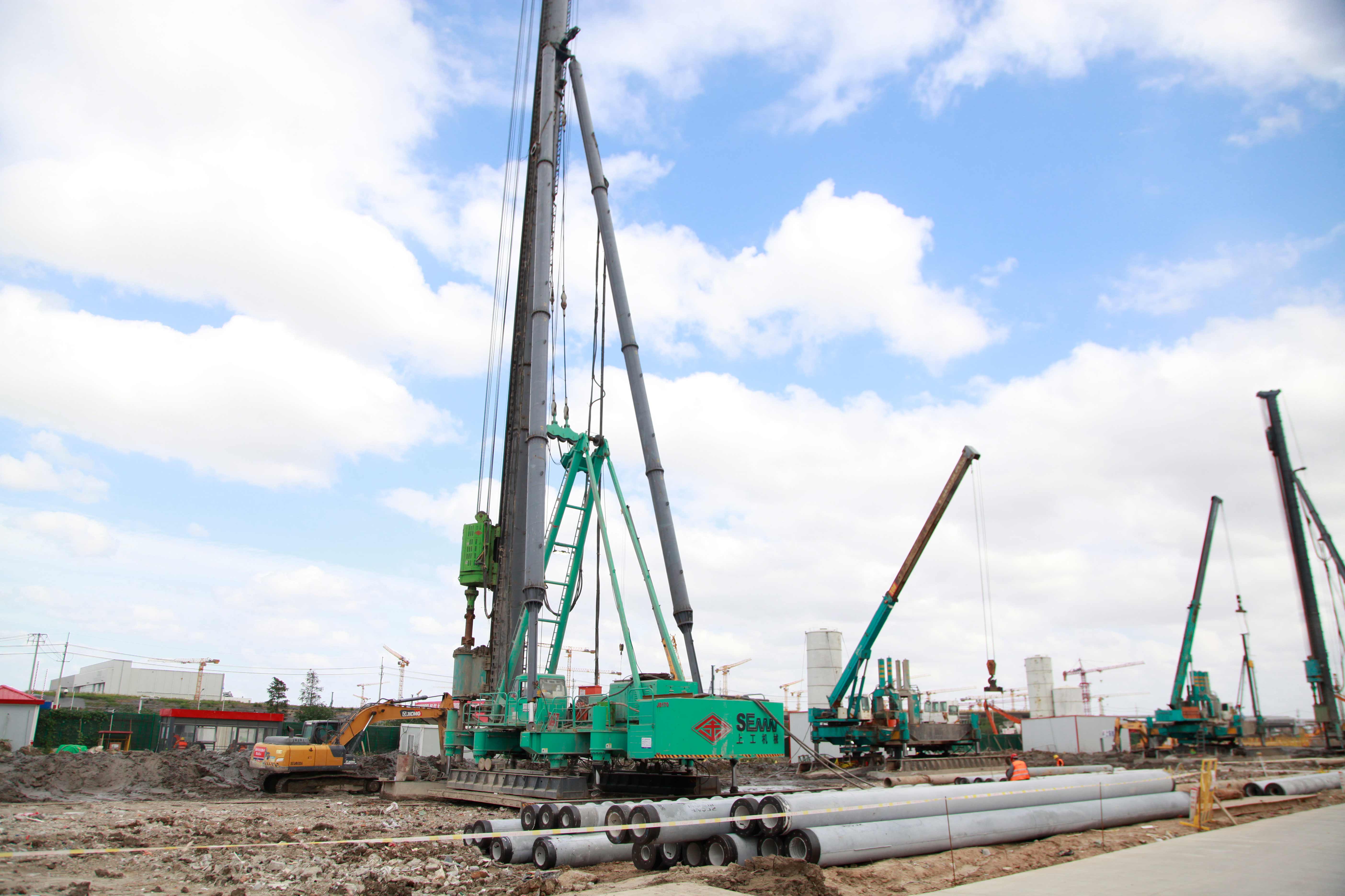 上海浦东机场四期扩建能源中心绿色植桩施工新突破-三星领航机械有限公司(图8)