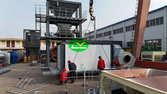 2026开年实拍！首套出口1500型沥青拌合站会装后发货现场直击！(图2)
