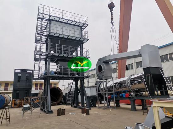 2026开年实拍！首套出口1500型沥青拌合站会装后发货现场直击！(图4)