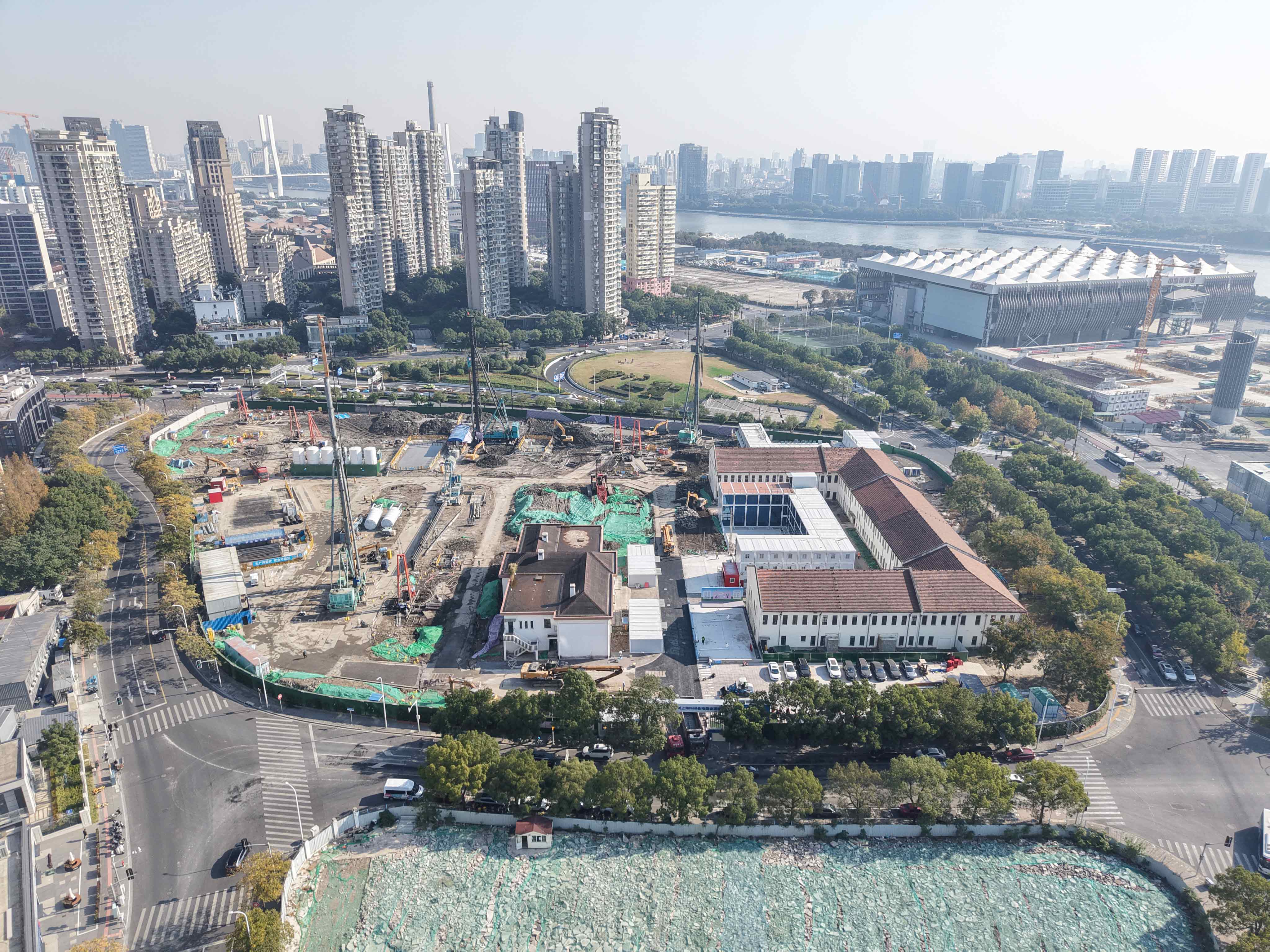 上工机械助力上海科研基地建设,智能化施工破解复杂地质难题-磐岳机械有限公司(图5) 上工机械助力上海科研基地建设,智能化施工破解复杂地质难题-磐岳机械有限公司(图5)