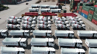 三一装备140台工程机械出口阿联酋助力一带一路建设-磐岳机械有限公司(图2)