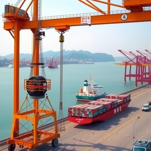 山东港口中非班轮发运量创新高 巩固对非贸易第一口岸地位-磐岳机械有限公司(图1) 山东港口中非班轮发运量创新高 巩固对非贸易第一口岸地位-磐岳机械有限公司(图1)