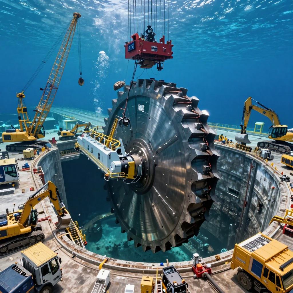 全球最长海底公路隧道“海天号”盾构机刀盘成功下井-磐岳机械有限公司(图1) 全球最长海底公路隧道“海天号”盾构机刀盘成功下井-磐岳机械有限公司(图1)