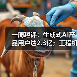 一周趣评:生成式AI产品用户达2.3亿;工程机械业将逐步回暖 一周趣评:生成式AI产品用户达2.3亿;工程机械业将逐步回暖