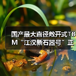 国产最大直径敞开式TBM“江汉新石器号”正式下线 国产最大直径敞开式TBM“江汉新石器号”正式下线