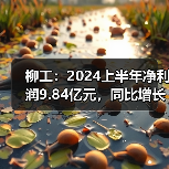 柳工:2024上半年净利润9.84亿元,同比增长60.20%(图3) 柳工:2024上半年净利润9.84亿元,同比增长60.20%(图3)