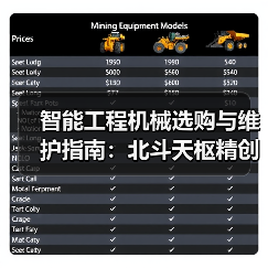 智能工程机械选购与维护指南:北斗天枢精创5个实用方法(图3) 智能工程机械选购与维护指南:北斗天枢精创5个实用方法(图3)