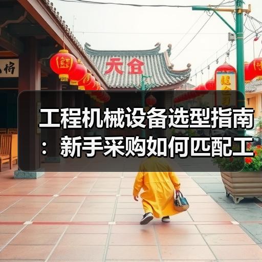 工程机械设备选型指南：新手采购如何匹配工况与型号参数