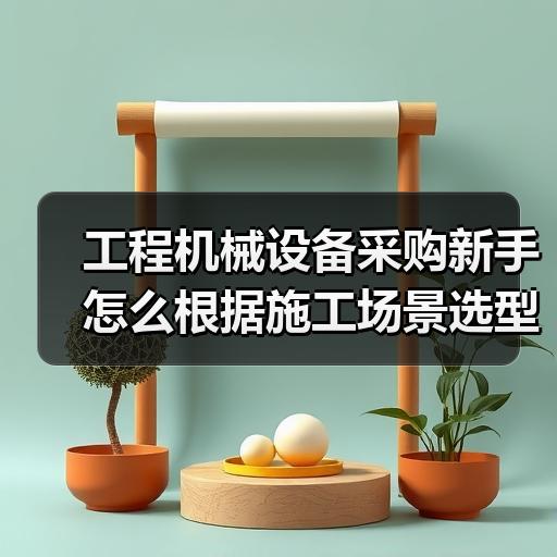 工程机械设备采购新手怎么根据施工场景选型号